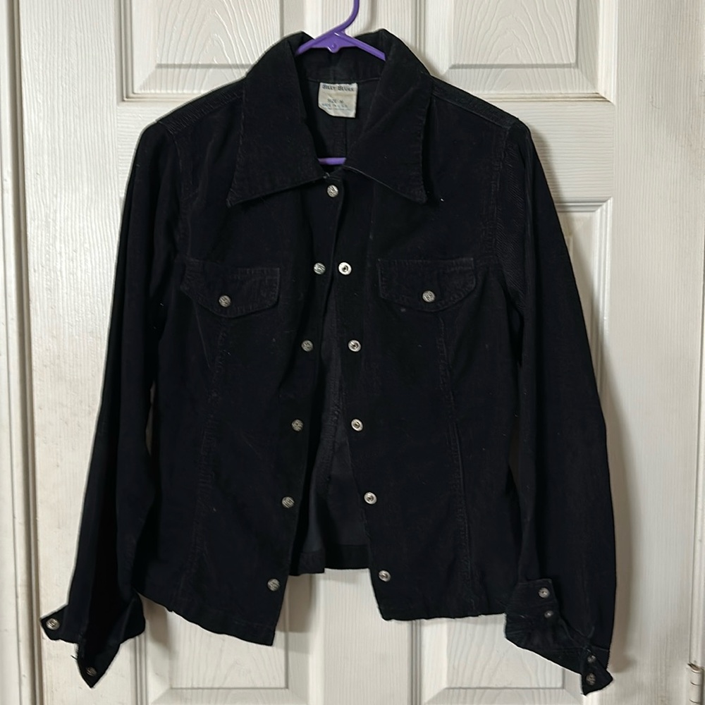 Billy Blues black corduroy jacket size M